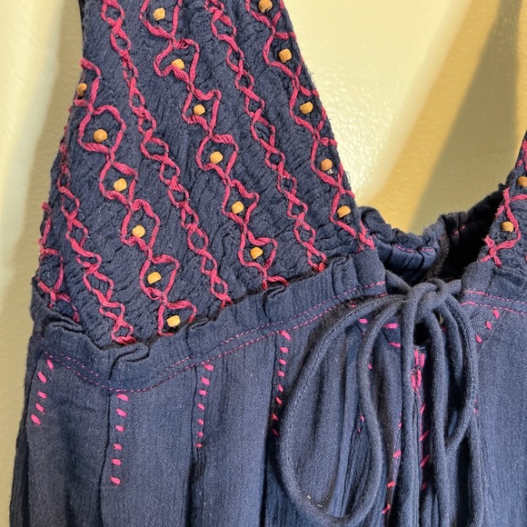 Free People Blue June Bug Embroidered Maxi Dress - Picture 7 of 10